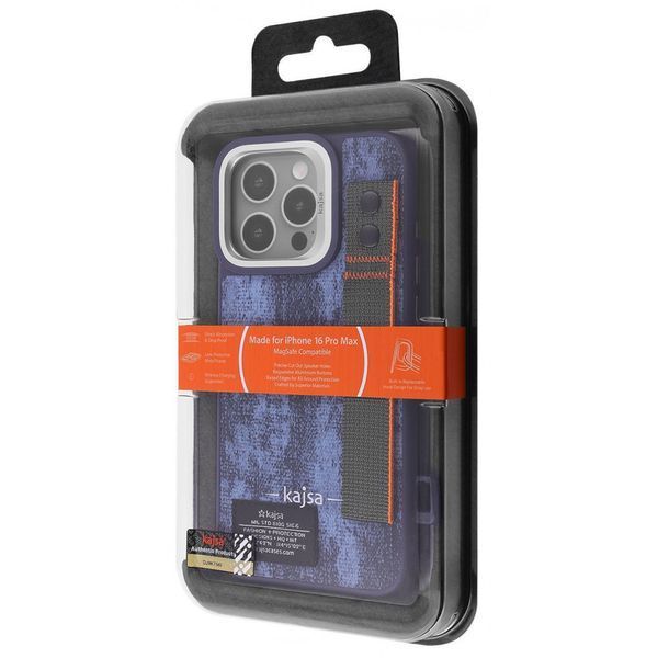 Чехол Kajsa Outdoor Collection Tie Dye with Magnetic Ring iPhone 16 Pro Max Gray 656-08167 фото