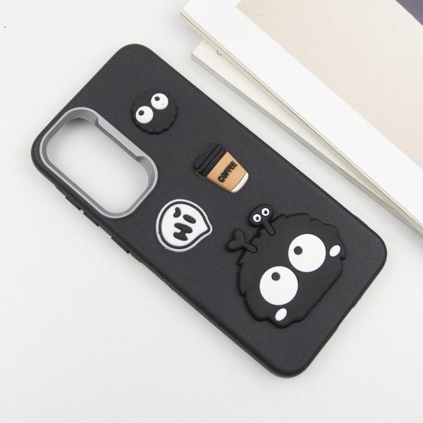Чохол TPU Leather Toys для Samsung Galaxy A35 Monster / Black 555-00924 фото