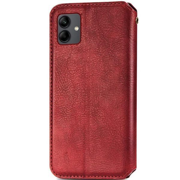 Шкіряний чохол-книжка GETMAN Cubic для Samsung Galaxy A05 Червоний 555-01767 фото