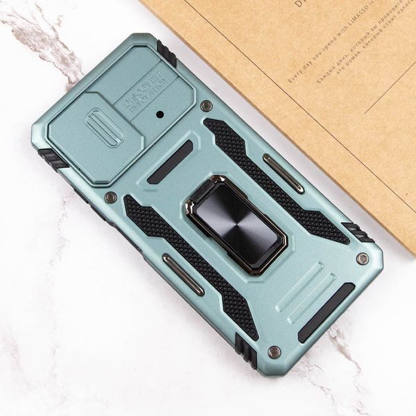 Ударопрочный чехол Camshield Army Ring для Xiaomi Poco X5 5G / Note 12 5G Light Green 777-05082 фото