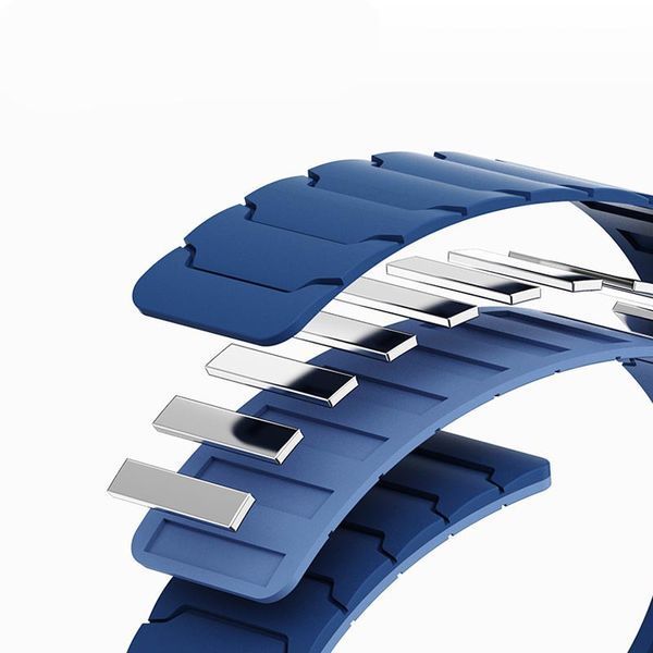 Ремінець Dual-color Magnetic для Smart Watch 20mm Navy Blue 212-01730 фото