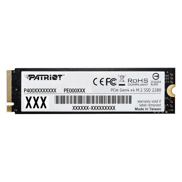 Накопитель SSD M.2 Patriot P400 Lite 1TB NVMe 1.4 2280 Gen 4x4, 2700/3500 3D TLC P400LP1KGM28H фото