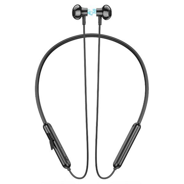 Бездротові спортивні навушники HOCO ES67 Perception neckband BT earphones Black 656-03915 фото