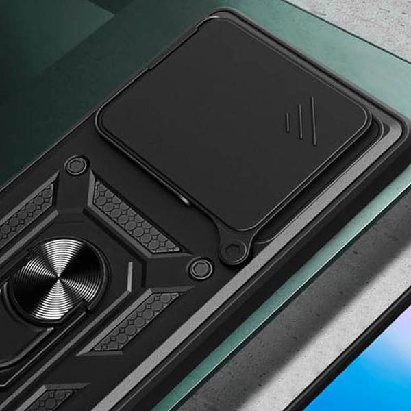Ударопрочный чехол Camshield Serge Ring для Xiaomi Poco F6 Pro Black 777-04336 фото