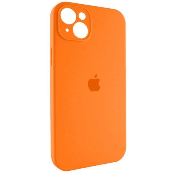 Силіконовий чохол з закритою камерою для iPhone 14 Orange 666-00811 фото