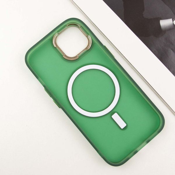 Чехол TPU+PC Lily with MagSafe для Apple iPhone 13 (6.1") Army Green 214-03626 фото