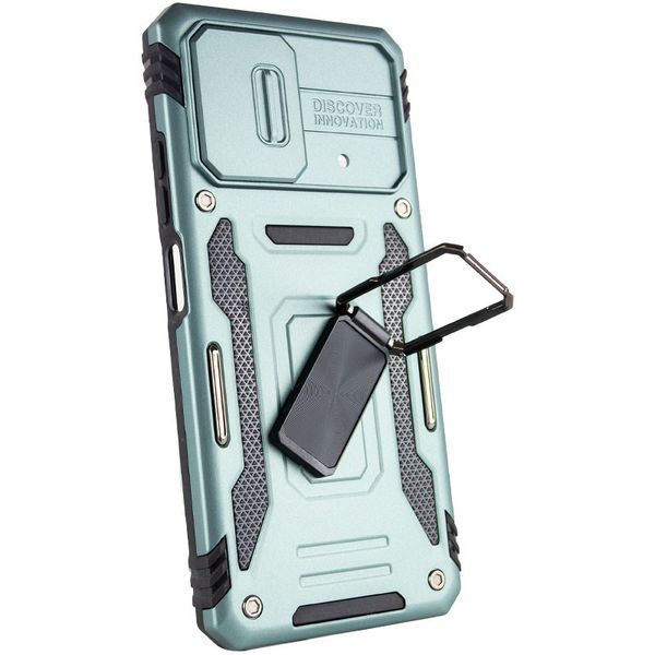 Ударопрочный чехол Camshield Army Ring для Xiaomi Poco X5 5G / Note 12 5G Light Green 777-05082 фото