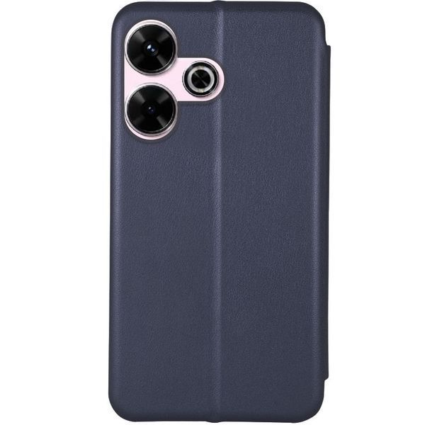 Шкіряний чохол-книжка Classy для Xiaomi Redmi 13 4G / Poco M6 4G Темно-синій 777-03603 фото