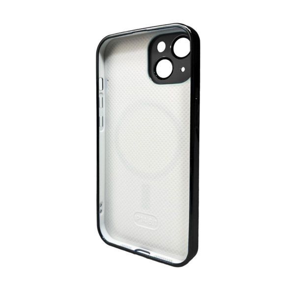 Чехол AG Glass Sapphire Frame MagSafe для iPhone 14 Black 666-02801 фото