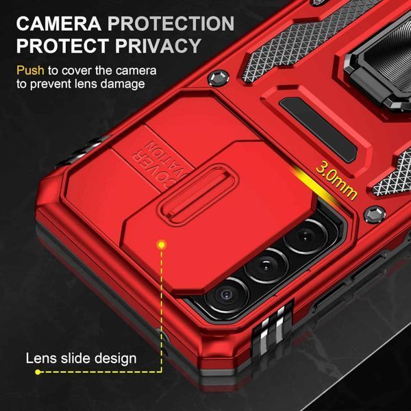 Ударостійкий чохол Camshield Army Ring для Samsung Galaxy A53 5G Red 777-05132 фото