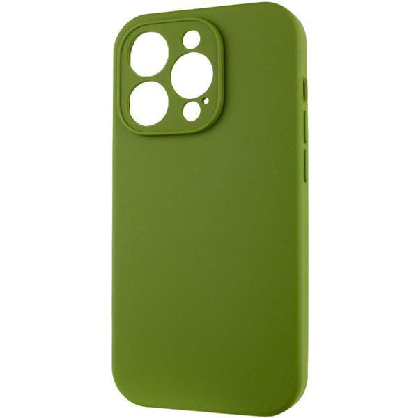 Силіконовий чохол Silk Full Camera Protective для Apple iPhone 16 Pro (6.3") Dark Olive 777-09579 фото