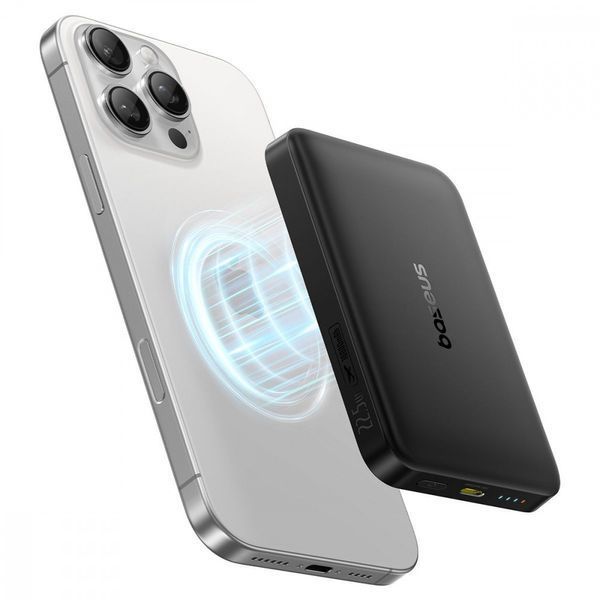 Power Bank Baseus FM12 Qi2 10000mAh 22.5W Black E0028500 фото