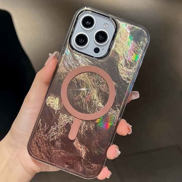 Чохол TPU Shiny Mountain (MagFit) для Apple iPhone 16 Pro (6.3") Chocolate 555-02866 фото