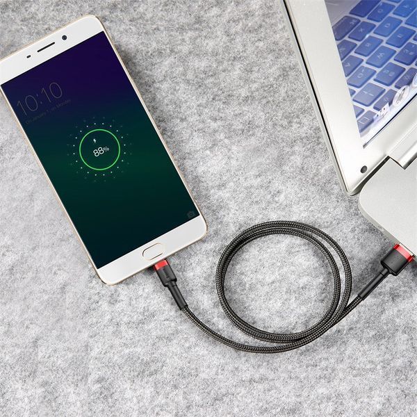 Кабель Baseus cafule Cable USB For Micro 2A 3m Red+Black CAMKLF-H91 фото