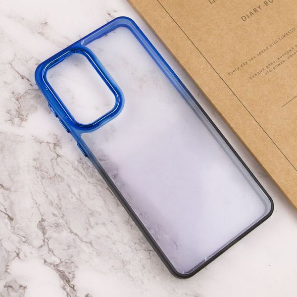 Чехол TPU+PC Fresh sip series для Samsung Galaxy A35 Черный / Синий 777-06598 фото