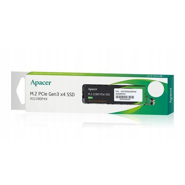 Накопичувач SSD M.2 Apacer AS2280P4X 1TB 2280 PCIe 3.0x4 NVMe 3D NAND Read/Write: 2100/1700 MB/sec AP1TBAS2280P4X-1 фото