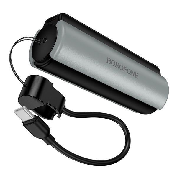 Зовнішній акумулятор BOROFONE BJ87 Star power bank with flashlight and cable(5000mAh) Black 6941991126901 фото