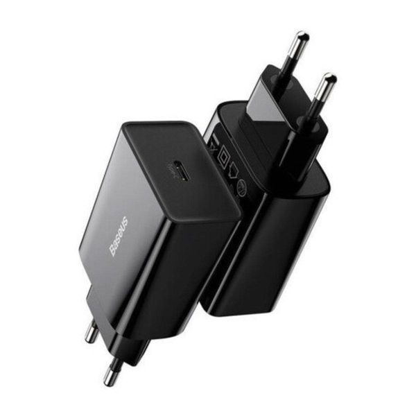 Мережевий зарядний пристрій Baseus Speed Mini Quick Charger 1C 20W EU Black 656-01305 фото