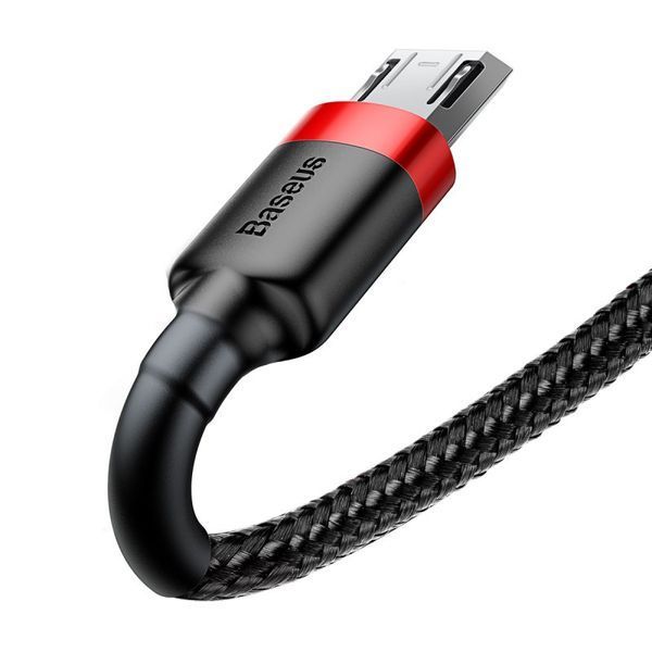 Кабель Baseus cafule Cable USB For Micro 2A 3m Red+Black CAMKLF-H91 фото