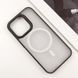 TPU+PC чохол Blueo Skin Friendly Frosted with MagSafe для Apple iPhone 16 Pro Max (6.9") Black White 777-07926 фото 2