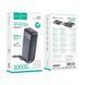 Зовнішній акумулятор HOCO J163B Wonderful power bank with 4 cables(30000mAh) Black 656-05410 фото 2