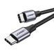 Кабель UGREEN US261 USB-C to USB-C PD Fast Charging Cable 3A Max Gray Black 1m UGR-50150 фото 3