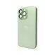 Чехол для смартфона AG Glass Matt Frame Color для iPhone 13 Pro Light Green 666-00586 фото 1