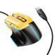 Манипулятор мышь HOCO GM31 Overlord luminous gaming wired mouse Black Yellow 6942007629201 фото 1