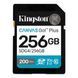 Карта памяти SDXC (UHS-1 U3) Kingston Canvas Go! Plus 256Gb class 10 A2 V30 (R200MB/s, W160MB/s) SDG4/256GB фото 1