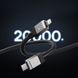 Кабель Baseus CoolPlay Series Fast Charging Type-C to Lightning 20W (1m) Black CAKW000001 фото 9