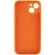 Силіконовий чохол з закритою камерою для iPhone 14 Orange 666-00811 фото 4