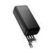 Зовнішній акумулятор HOCO J163B Wonderful power bank with 4 cables(30000mAh) Black 656-05410 фото 3