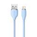 Кабель Baseus Jelly Liquid Silica Gel Fast Charging Data Cable USB to iP 2.4A 2m Blue CAGD000103 фото 5