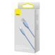 Кабель Baseus Jelly Liquid Silica Gel Fast Charging Data Cable USB to iP 2.4A 2m Blue CAGD000103 фото 2