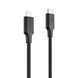 Кабель Proove Striped Silicone Type-C to Lightning (1m) black 656-02598 фото 1