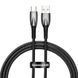Кабель Baseus Glimmer Series Fast Charging Type-C 100W (1m) Black CADH000401 фото