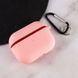Силіконовий футляр з мікрофіброю для навушників Airpods Pro 2 / Pro Pink 203-00318 фото 3