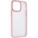 TPU+PC чохол Metal Buttons для Apple iPhone 13 Pro Max (6.7") Рожевий 777-08324 фото 1