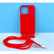 Силіконовий чохол CORD для iPhone 14 Pro із шнурком Червоний 208-01331 фото 1