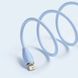 Кабель Baseus Jelly Liquid Silica Gel Fast Charging Data Cable USB to iP 2.4A 2m Blue CAGD000103 фото 8
