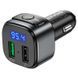 АЗУ с FM-модулятором HOCO E67 Fighter QC3.0 18W car BT FM transmitter Black 6931474762122 фото 4