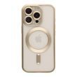 Чехол TPU Metallic Chrome Full Camera with Magsafe для iPhone 16 Pro Gold 214-02947 фото