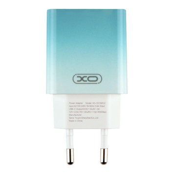 Сетевое зарядное устройство XO CE18 1Type-C PD/QC 30W Type-C to Type-C 1m Голубой 209-00356 фото