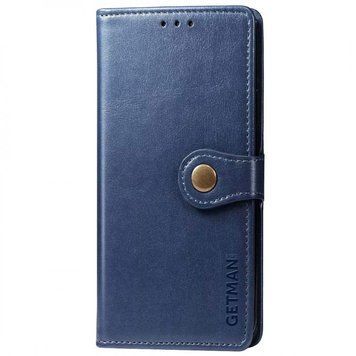 Кожаный чехол-книжка GETMAN Gallant (PU) для Xiaomi Redmi 10 Синий 777-06499 фото