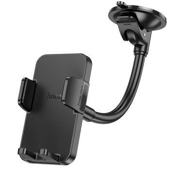 Автотримач для телефона HOCO H38 Cheetah car holder(windshield) Black 6942007617208 фото