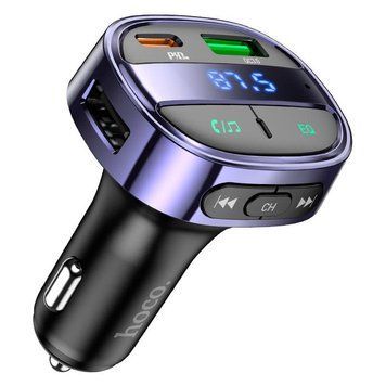 АЗП з FM-модулятором HOCO E70 PD30W+QC3.0 car BT FM transmitter Magic Night 6931474765246 фото