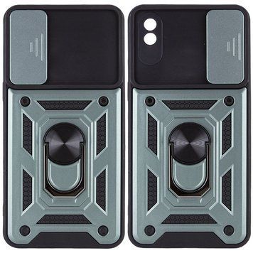 Ударопрочный чехол Camshield Serge Ring для Xiaomi Redmi 9A Green 777-04639 фото