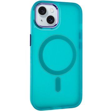 Чехол TPU+PC Lily with MagSafe для Apple iPhone 13 (6.1") Green 214-03627 фото