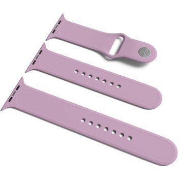Силіконовий ремінець для Apple Watch Sport Band 42(ser.1-3)/44/45/46/49mm (S/M & M/L) 3pcs Lilac Pride 212-01225 фото