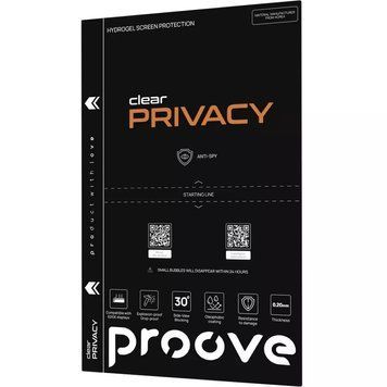 Захисна гідрогелева плівка Proove Hydrogel Screen Protection PRIVACY (clear) для iPhone 6 904-00036 фото